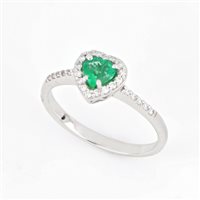 Anello Zorzan Gioielli Donna in Oro bianco Smeraldo 0.40 Ct ANPZ431SM - ANPZ431SM